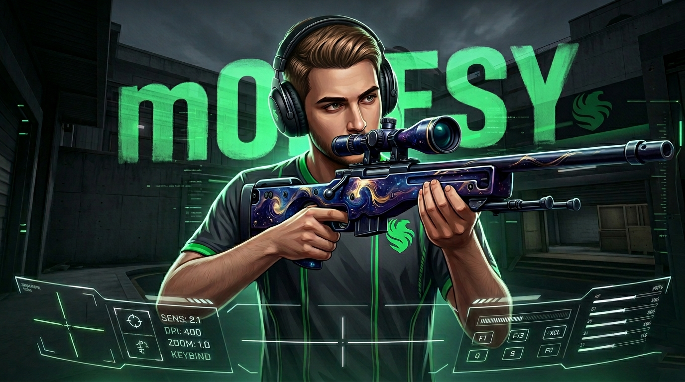 Конфиг m0NESY: актуальные настройки графики, прицела и AWP