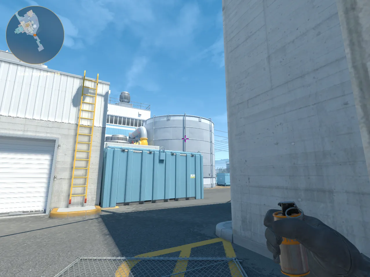 Прицел смока в сикрет на Outside Nuke CS2